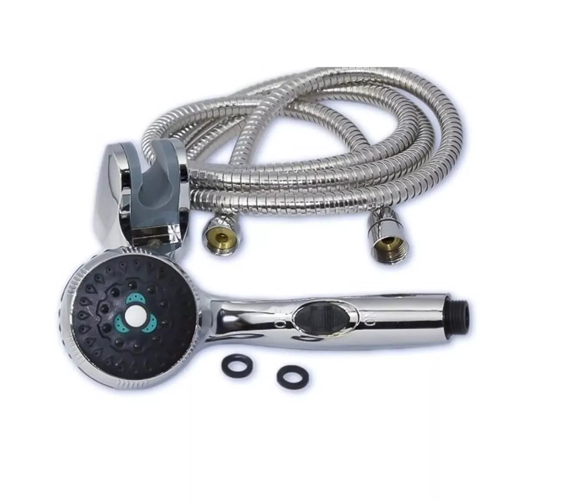 Eccotemp Chrome Shower Head And Stainless Steel Hose