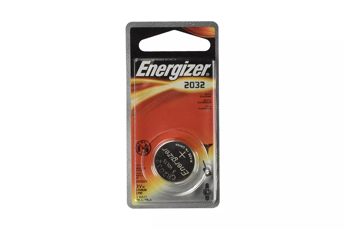 Energizer Battery Co 2032 Lithium Electronic 3v