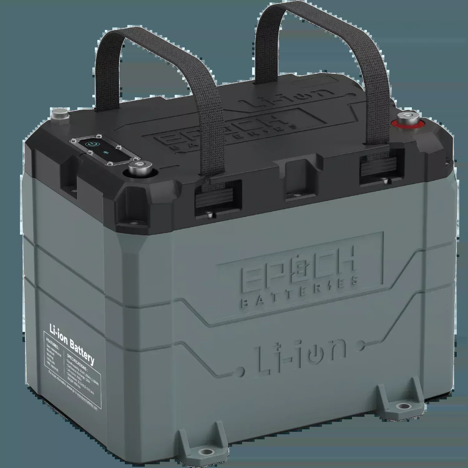 Epoch Batteries 24V 100Ah LiFePO4 Lithium Battery – Bluetooth, Heating, Waterproof