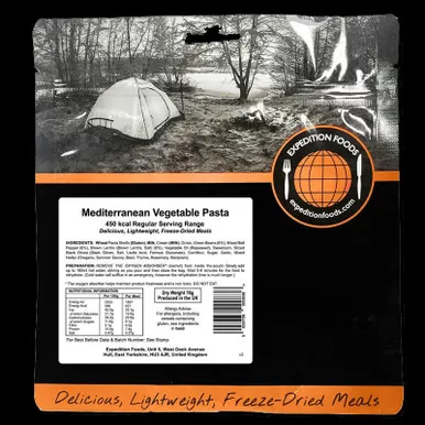 Expedition Foods Mediterranean Veg Pasta 450kcal