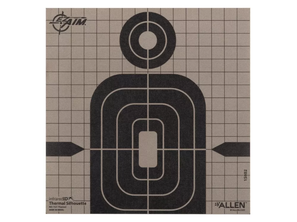 EZ Aim Adhesive Thermal Silhouette Target, Grey