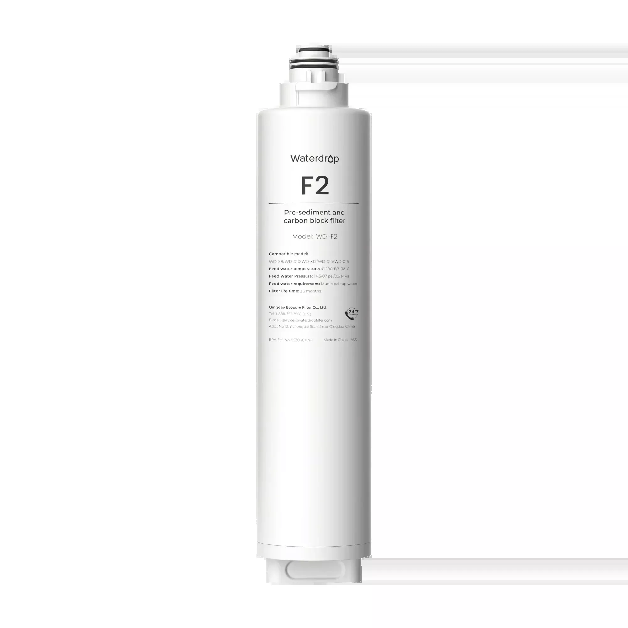 F2 Filter for Waterdrop X Series Reverse Osmosis System