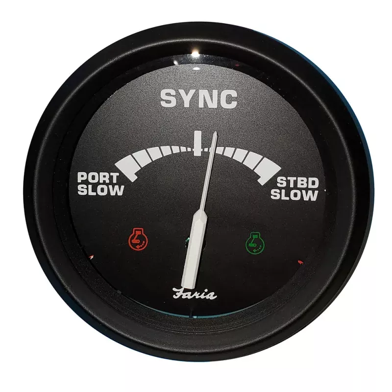 Faria 4 Gauge Engine Synchronizer f/Dual Engines GasDiesel