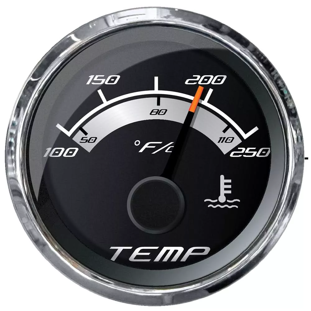 Faria Platinum 2" Water Temp Gauge - 100-250 DegreeF - 22017