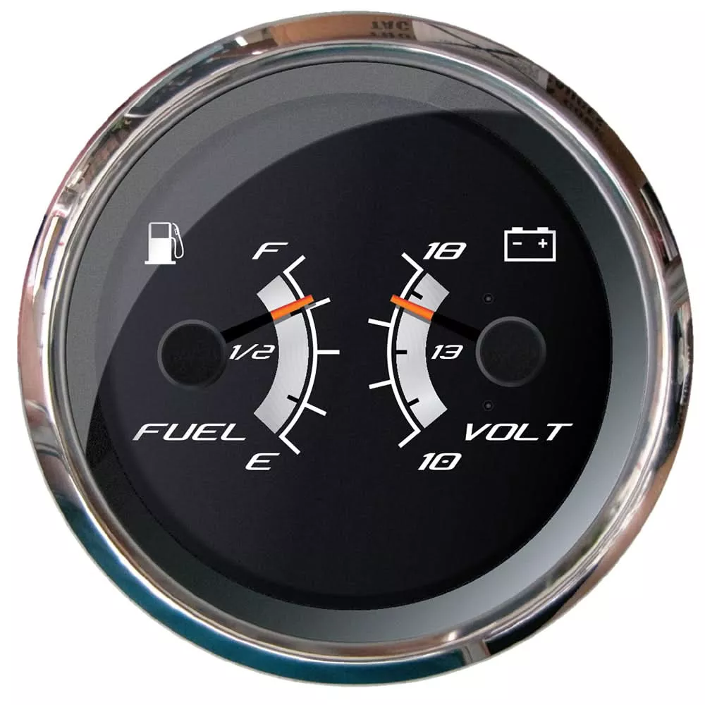 Faria Platinum 4" Multi-Function - Fuel Level, Voltmeter (10-18V) - 22013
