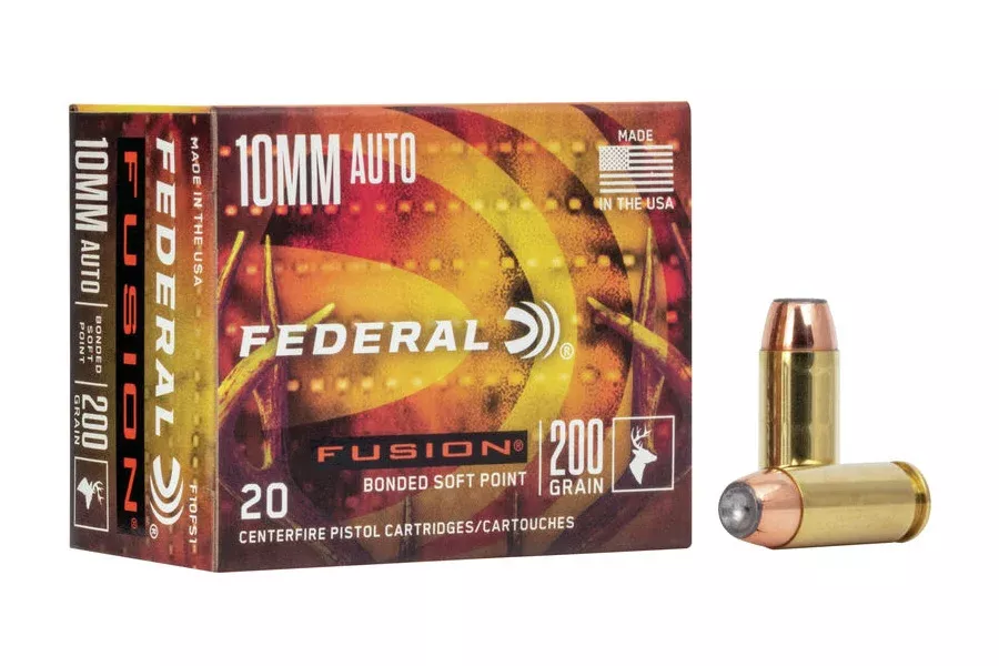 Federal  10mm Auto 200 Grain Soft Point Fusion 20/Box