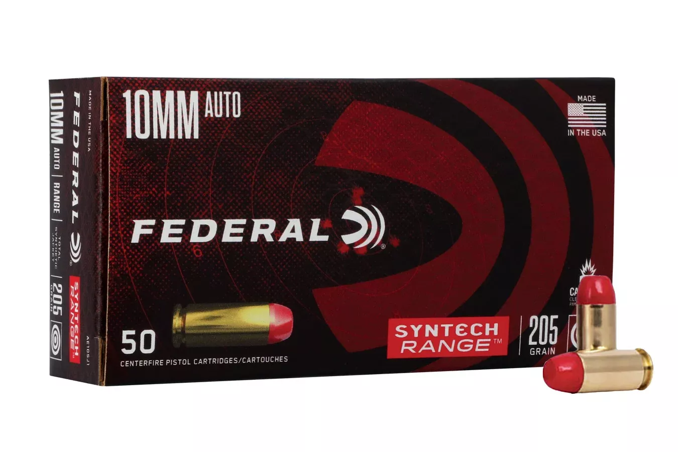 Federal  10mm Auto 205 gr TSJFN Syntech Range 50/Box