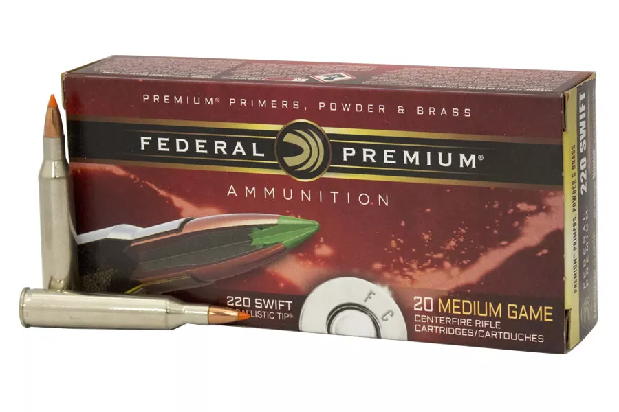 Federal 220 Swift 40 gr Nosler Ballistic Tip V-Shok 20/Box
