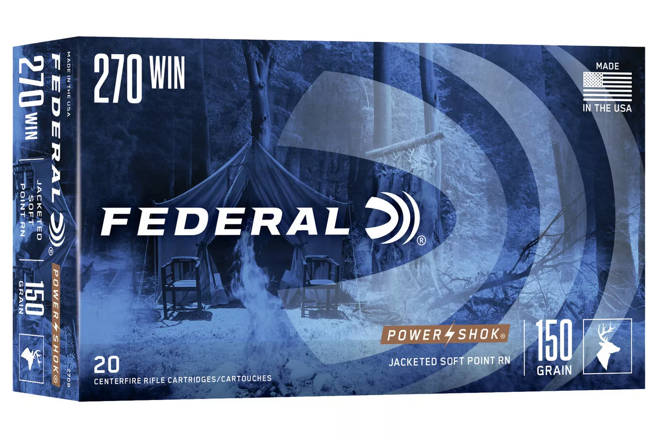 Federal 270 Win 150 gr SPRN Power-Shok 20/Box