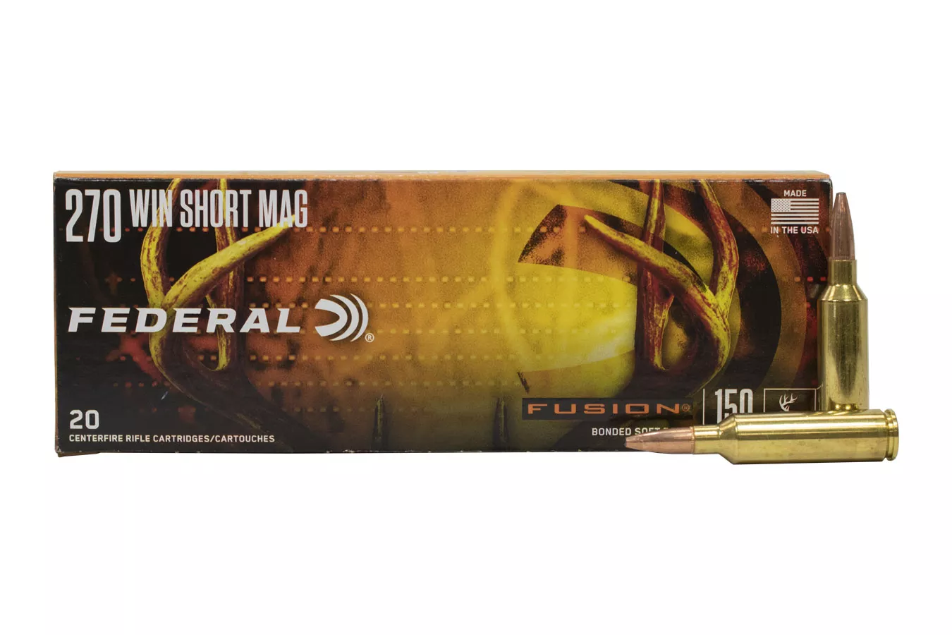 Federal 270 WSM 150 gr Fusion Soft Point 20/Box