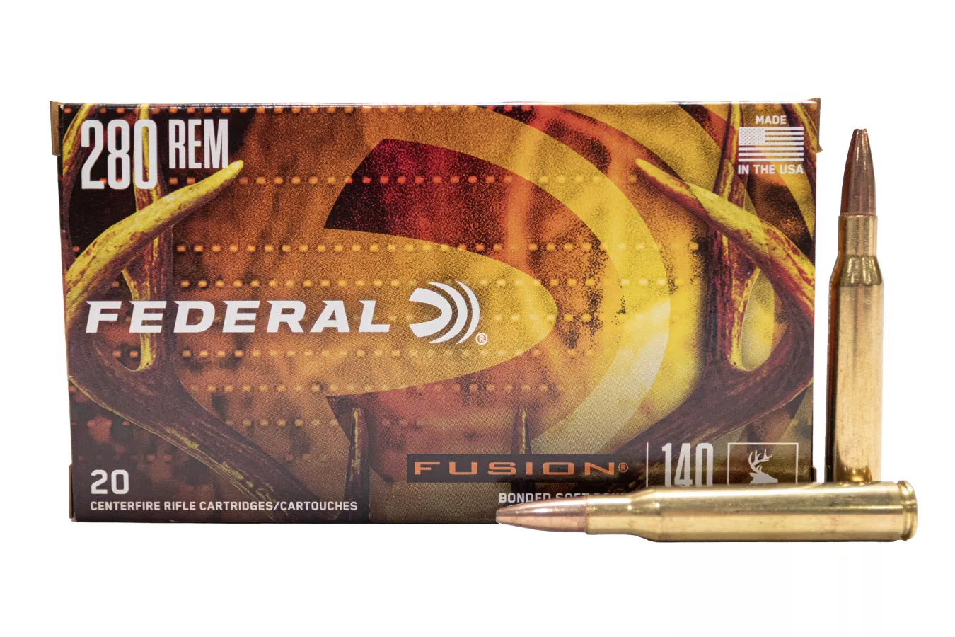 Federal  280 Rem 140 gr Fusion Rifle Soft Point 20/Box