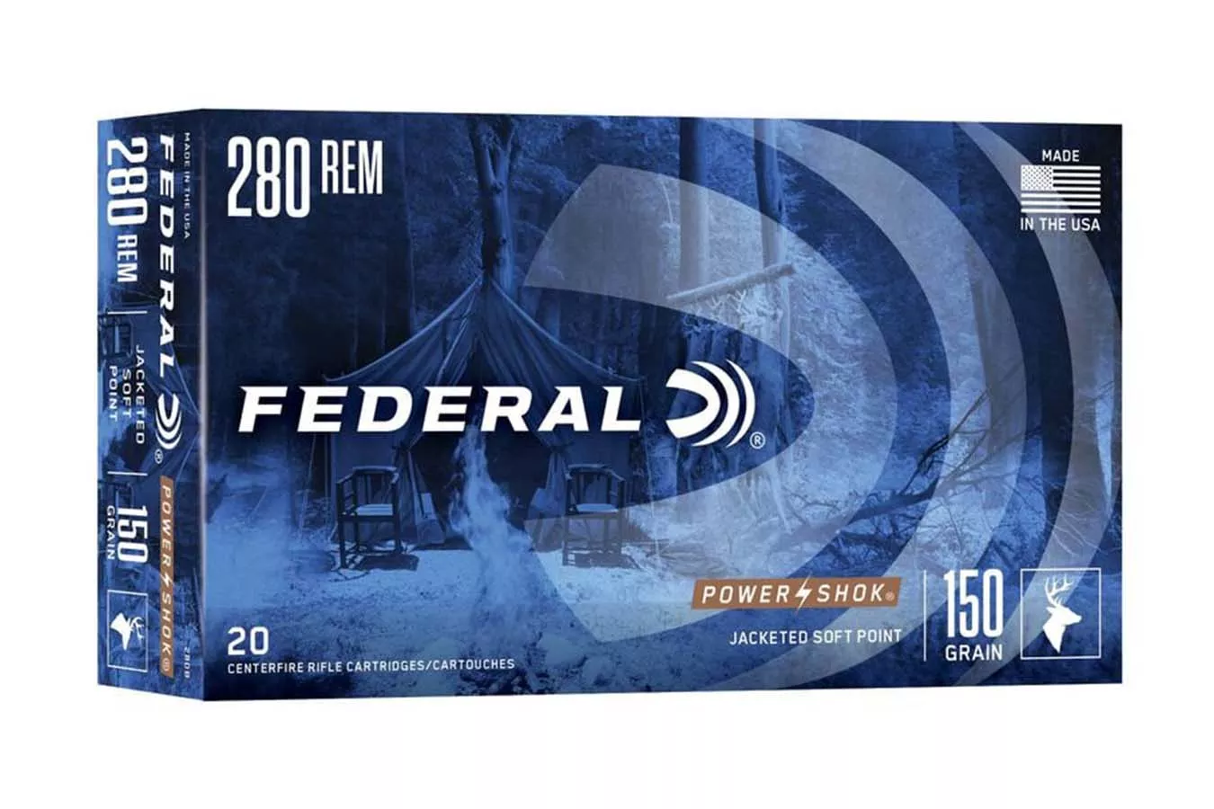 Federal  280 Remington 150gr JSP Power-Shok 20/Box