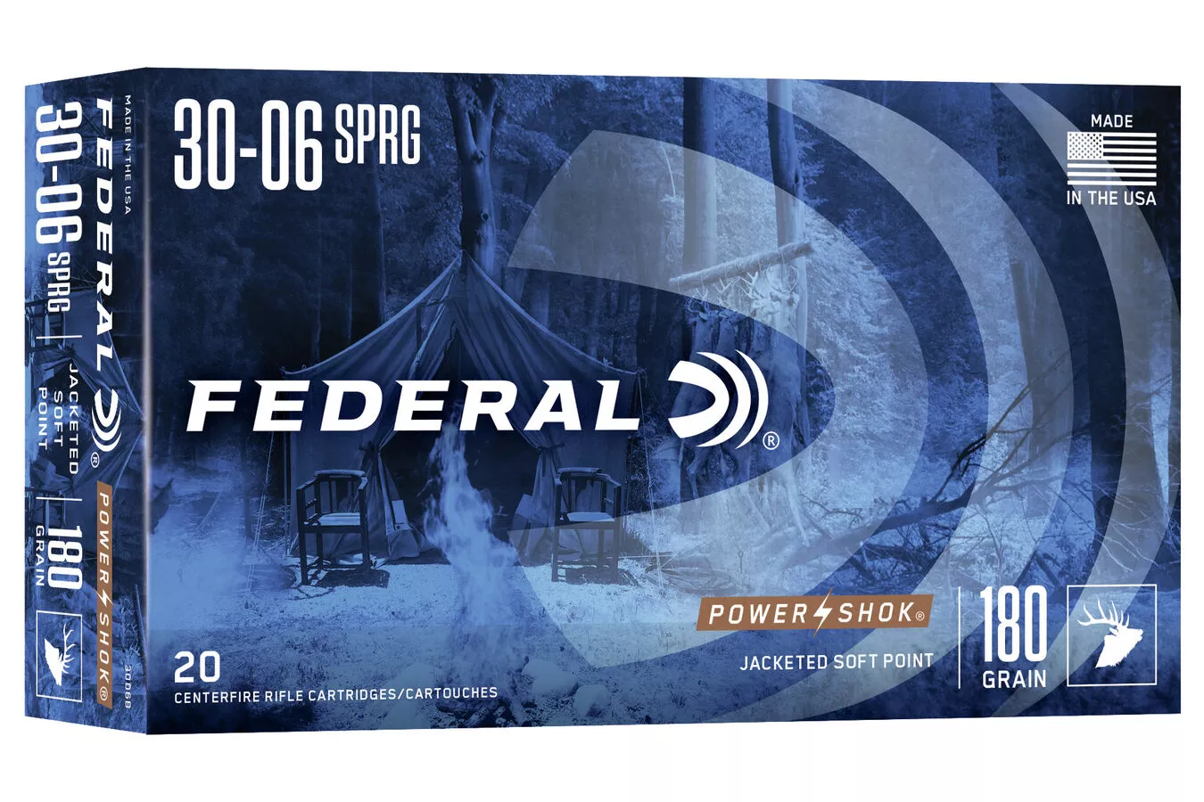 Federal 30-06 Springfield 180 gr Power-Shok 20/Box