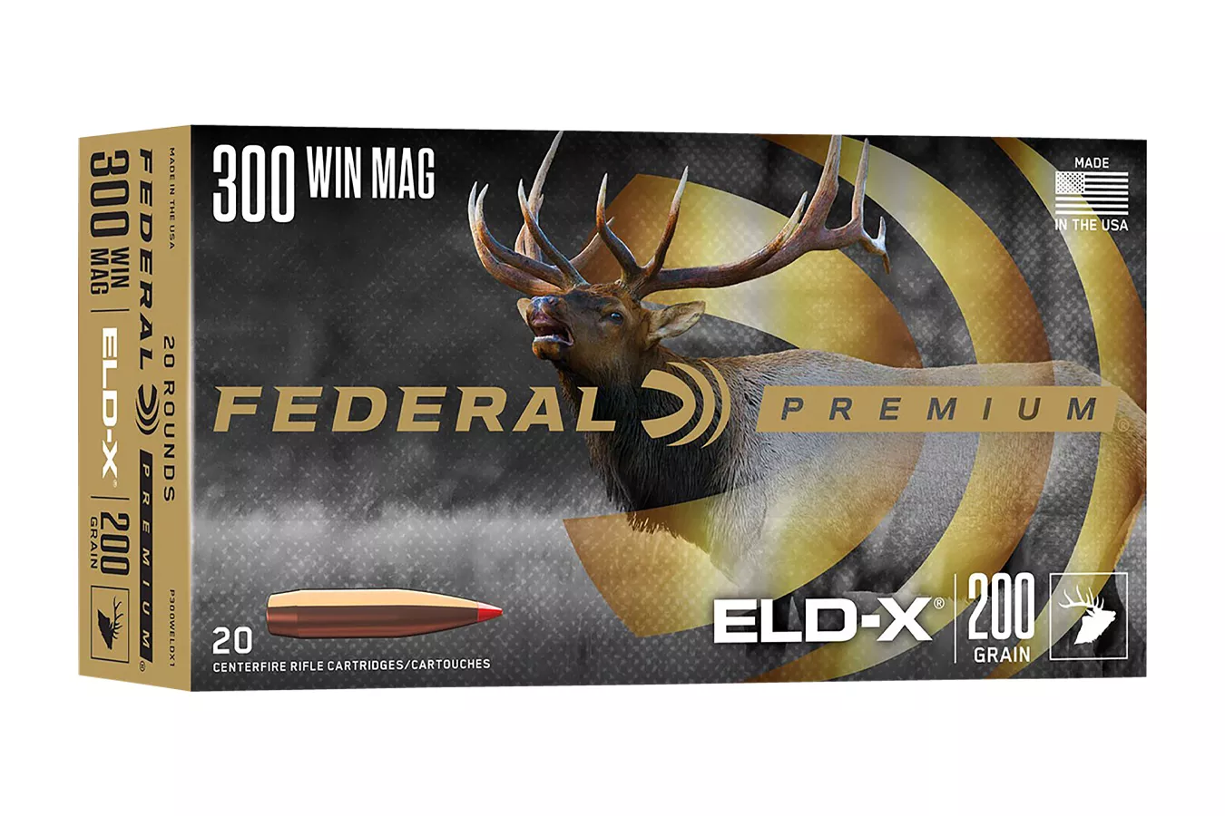 Federal  300 Win Mag 200 gr ELD-X Premium 20/Box