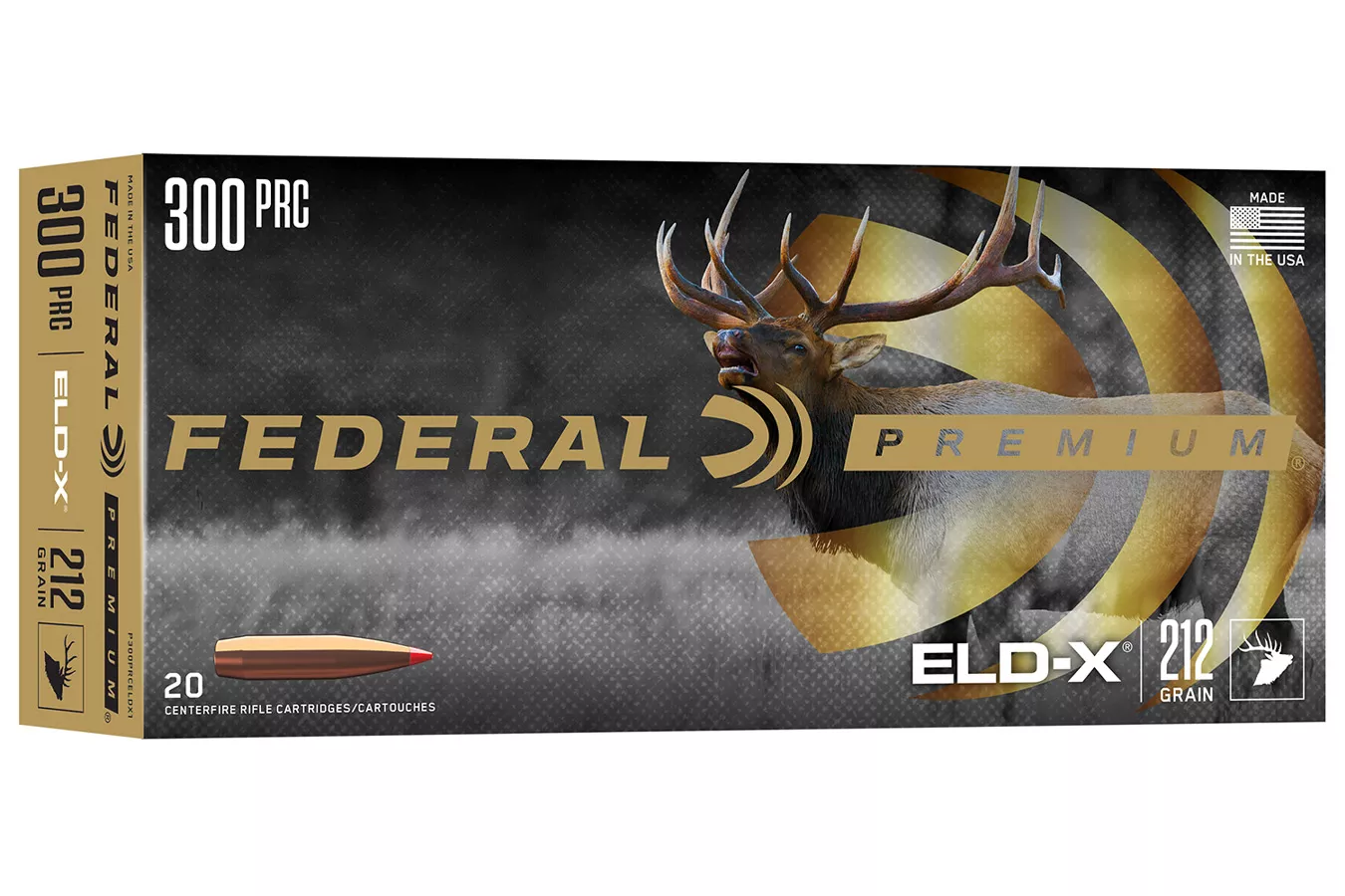 Federal  300PRC 212gr ELD-X 20 Per Box