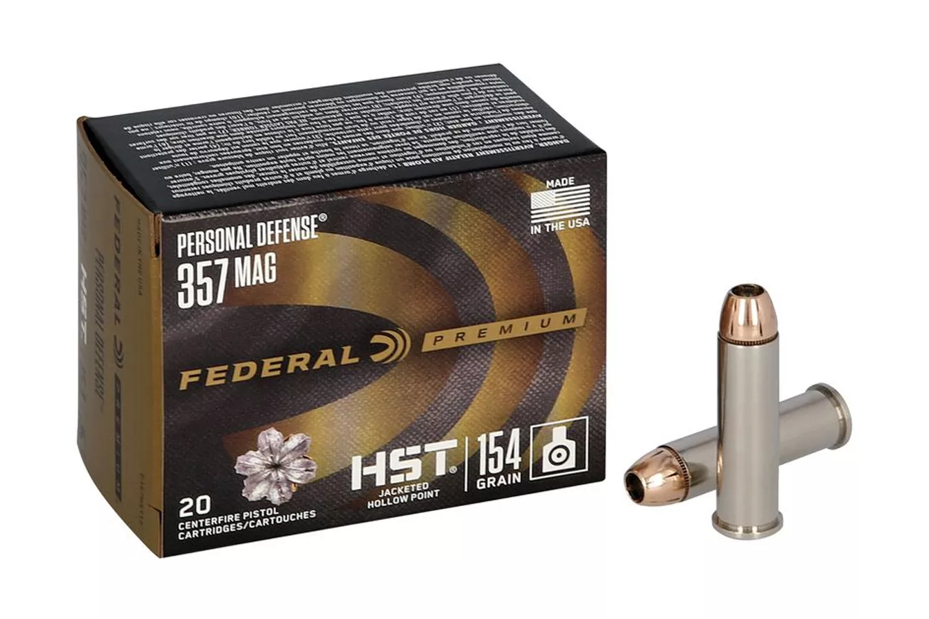 Federal  357 Mag 154 gr HST JHP Personal Defense 20/Box