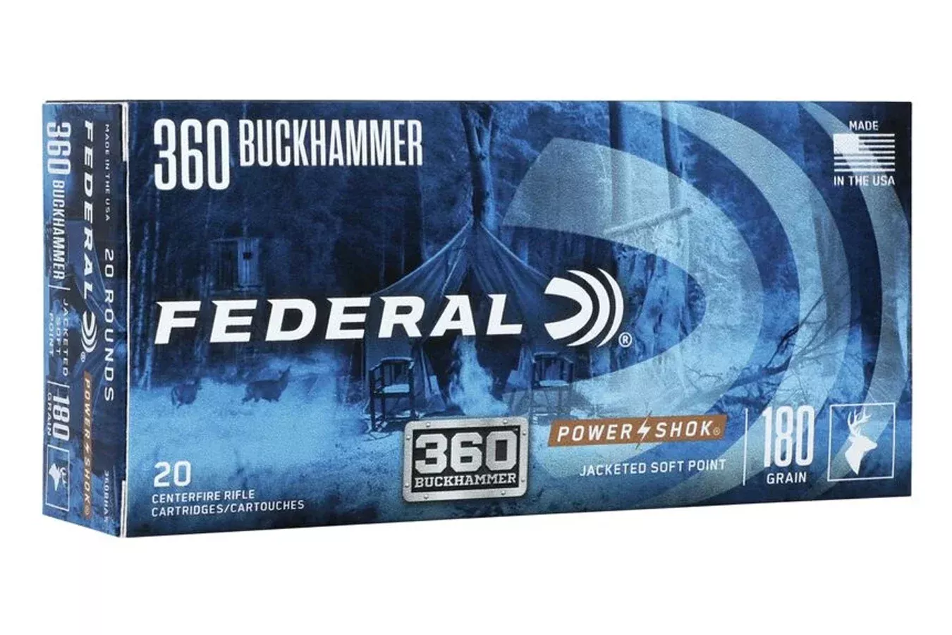 Federal  360 Buckhammer 180 gr JSP Power-Shok 20/Box