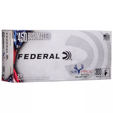 Federal 450MDT1 Non-Typical 450 Bushmaster 300 GR SP 20 Rounds