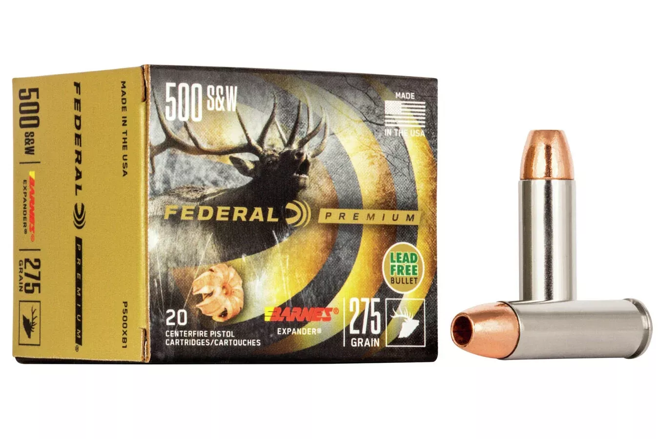 Federal  500 SW 275 gr Barnes Expander Vital-Shok 20/Box