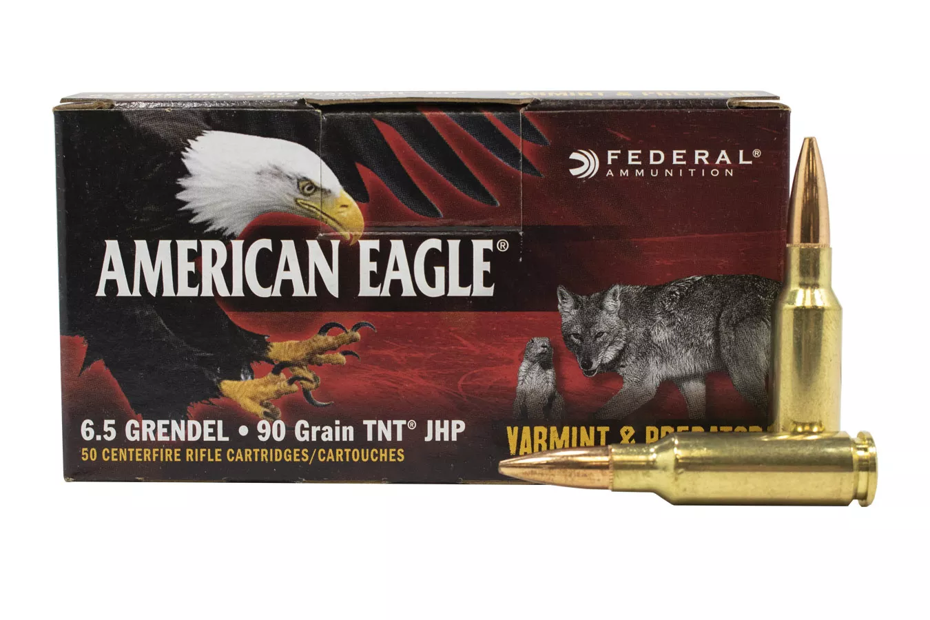 Federal  6.5 Grendel 90 gr TNT JHP Varmint and Predator 50/Box