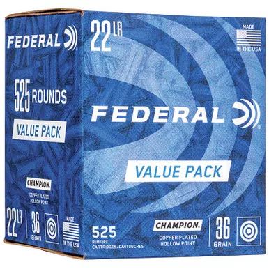 Federal 745 Champion Training 22LR 36 GR HP 525 Rounds