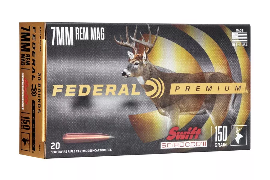 Federal  7mm Rem Mag 150 gr Swift Scirocco 20/Box