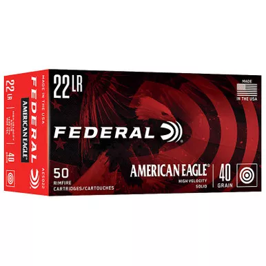 Federal AE5022 American Eagle 22LR 40 GR LRN 50 Rounds