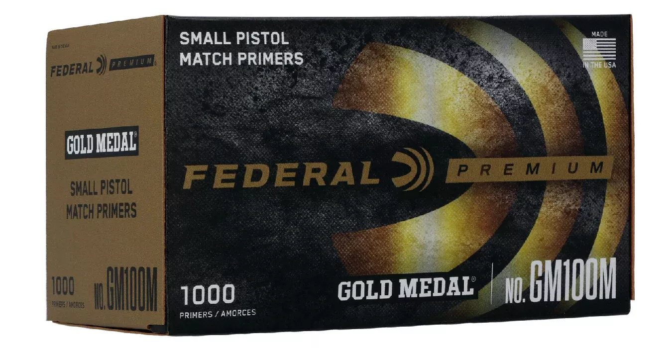 Federal Small Pistol Match Primers (Gold Medal) 1000/Box