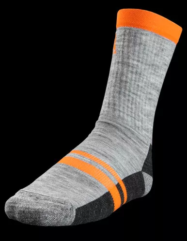 Feeet Merino Lite Hiker Sock - Grey/Orange