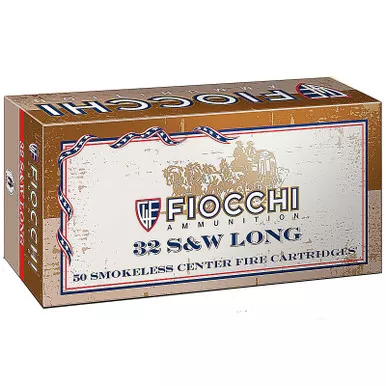 Fiocchi 32SWLA SD 32 S&W Long 97 GR FMJ 50 Rounds