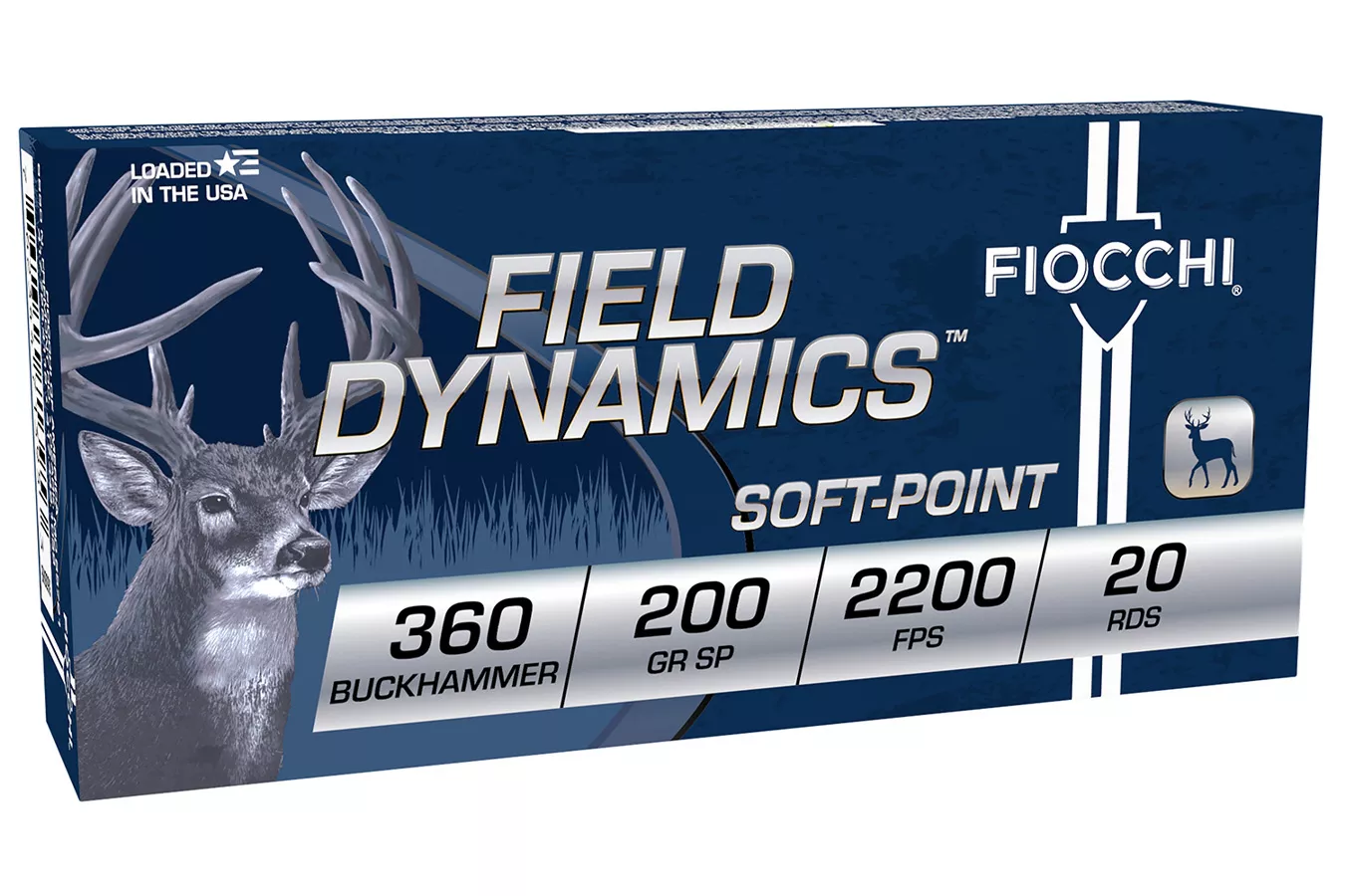 Fiocchi  360 Buckhammer 200 gr Soft Point Field Dynamics 20/Box