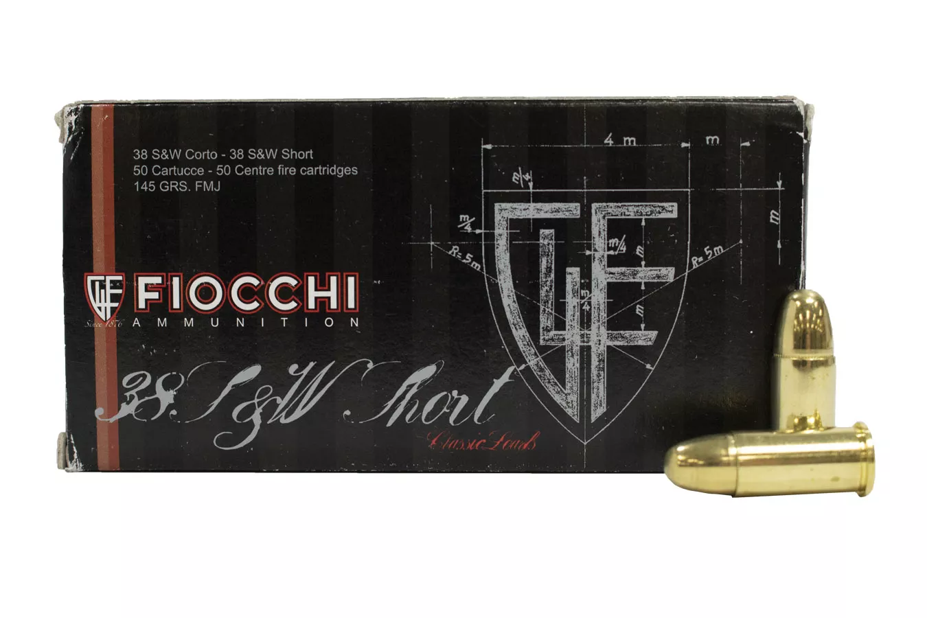 Fiocchi 38 SW Short 145 gr FMJ 50/Box