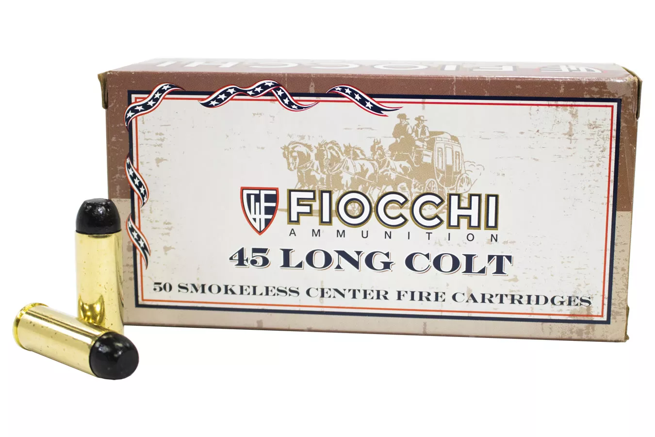 Fiocchi 45 Colt 250 gr Lead Round Nose Flat Point 50/Box