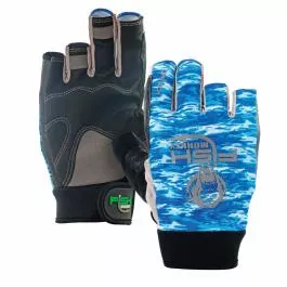 Fish Monkey The Crusher Jigging Glove - Blue Water Camo - M