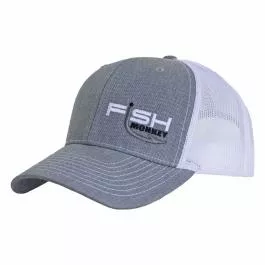 Fish Monkey Richardson Mesh Hat - Heather Grey/White