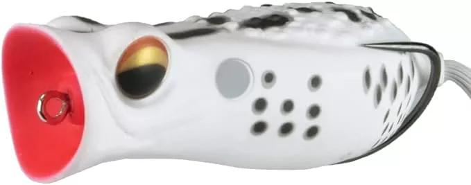 Fishlab 2 3/4″ Popping Rat Toad White Frog #PRT-2.75-WF