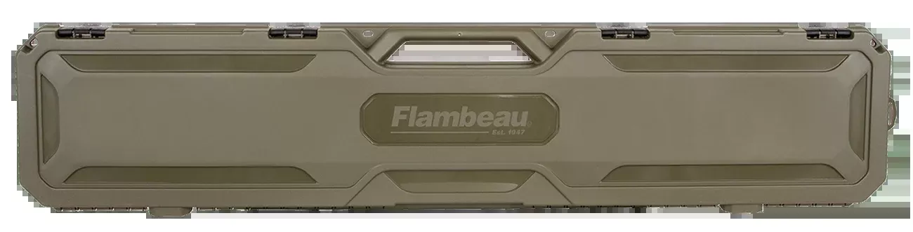 Flambeau Safe Shot Field Rifle/Shotgun Hard Case, Olive Polymer, Foam-Padded, 49.75 x 9.8 x 3, 6464FC