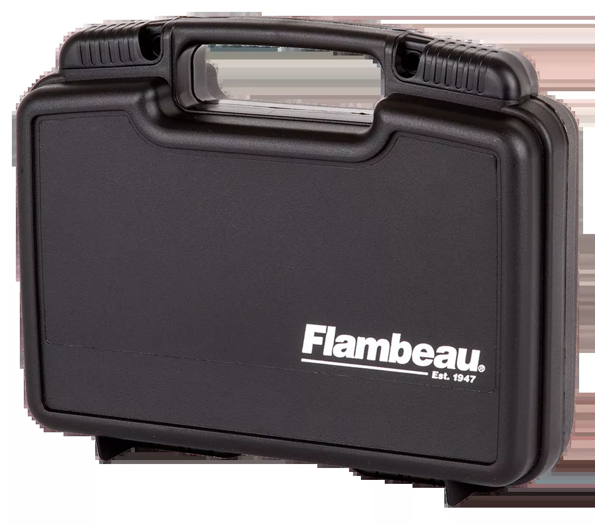 Flambeau Safe Shot Pistol Case, Black Polymer with Egg Crate Foam, TSA Airline Approved – 6445SC