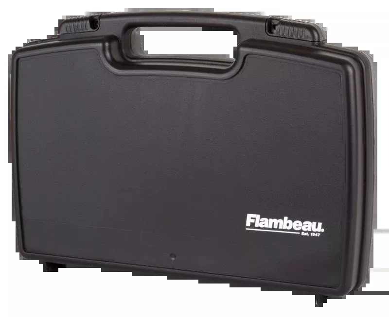 Flambeau Safe Shot Polymer Pistol Case, TSA Approved with Egg-Crate Foam, Black 6455SC