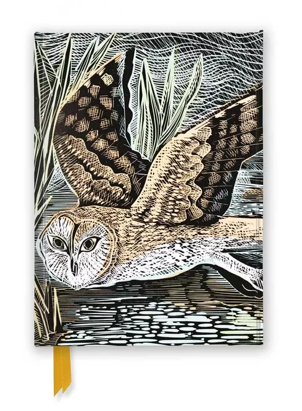 Flame Tree Journals: Angela Harding: Marsh Owl Foiled Journal A5 Hardcover Journal