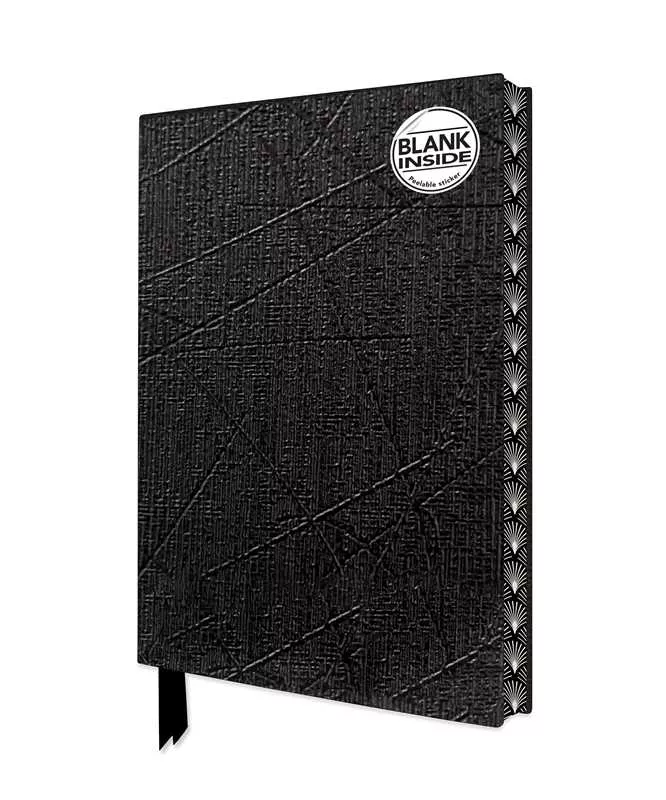 Flame Tree Journals: Ebony Blank Artisan Notebook A5 Flexicover Blank Journal