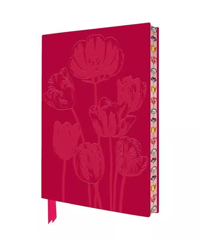 Flame Tree Journals: Temple of Flora: Tulips Artisan Art Notebook A5 Flexicover Journal