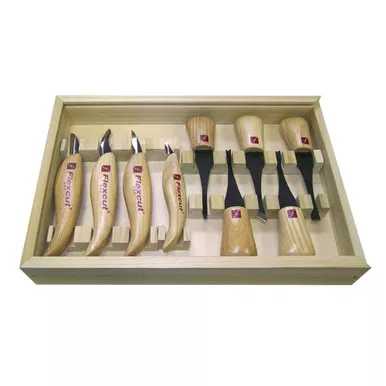 FLEXCUT Deluxe Palm & Knife Set (KN700)
