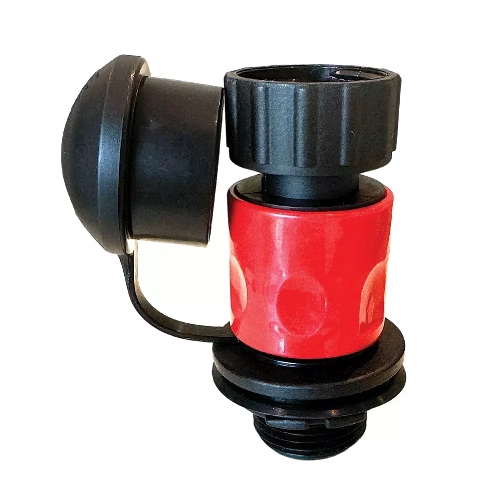 Flush-M Mercury Motors Flush Quick Release Port w/90 Elbow – Black