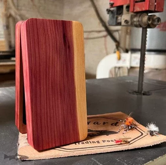 Fly Box Red Cedar Clam Shell – Handcrafted & Made in USA