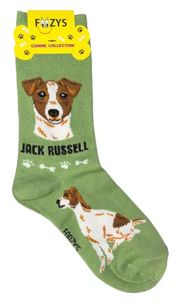 Foozys Ladies Jack Russell Terrier Dog Socks #FCC-23