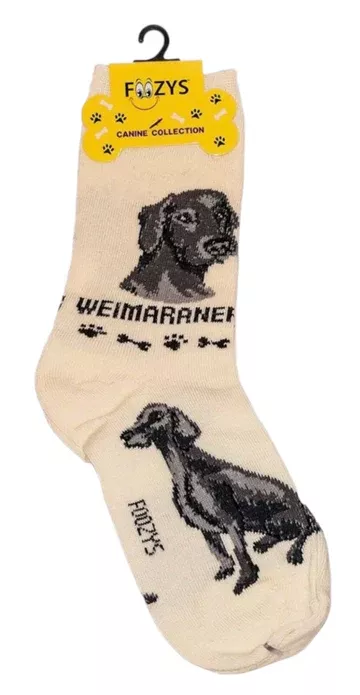 Foozys Ladies Weimaraner Dog Socks #FCC-40