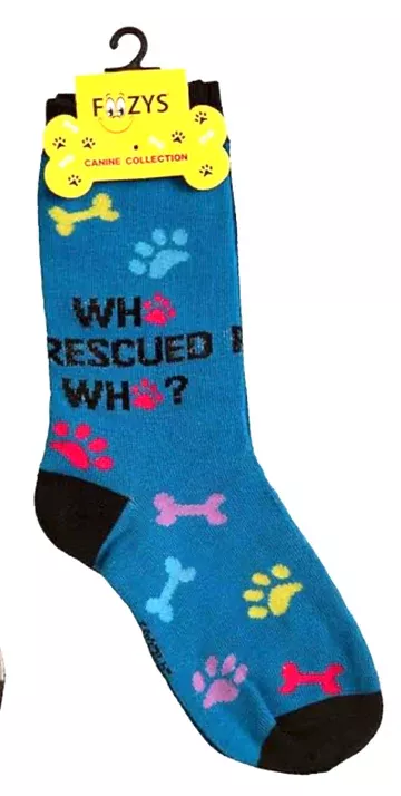 Foozys Ladies Who Rescued Who Socks #FCC-65