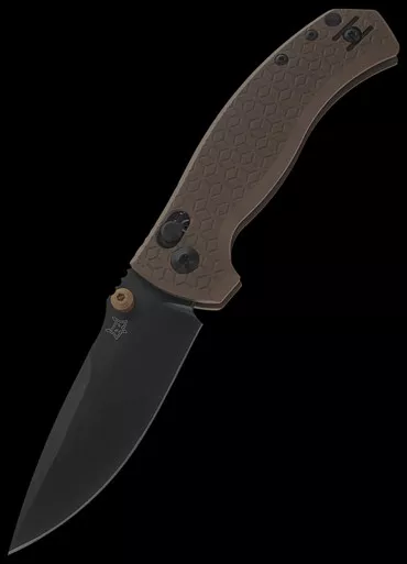Fox Anzu Bronze Aluminium Black Folding Knife