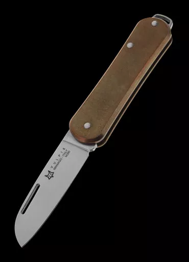 Fox Vulpis 1 Brass 4.5 Penknife Folding Knife